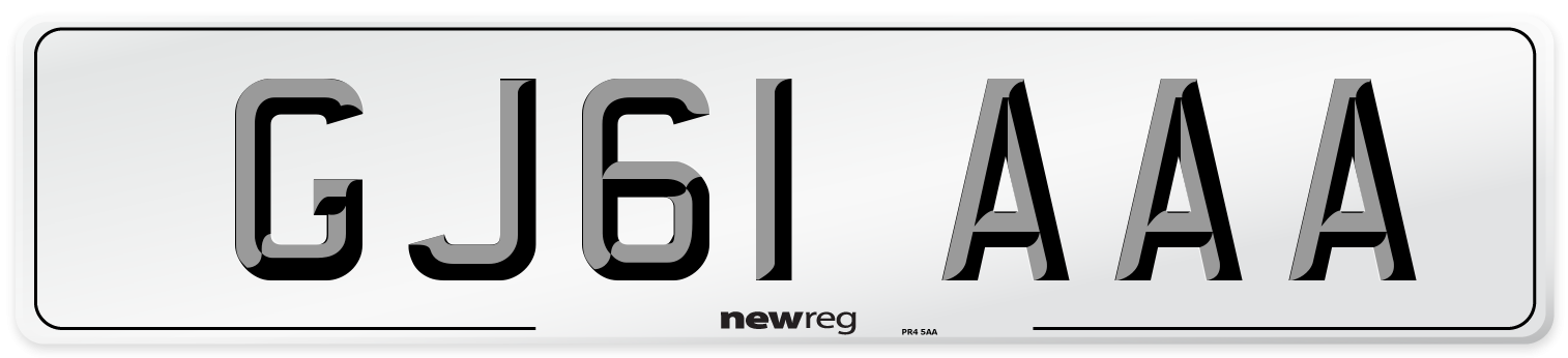 GJ61 AAA Number Plate from New Reg